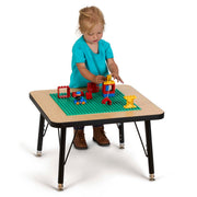 Jonti-Craft Baltic Birch Laminate Table, 24" Wide, Beige - 15" Preschool