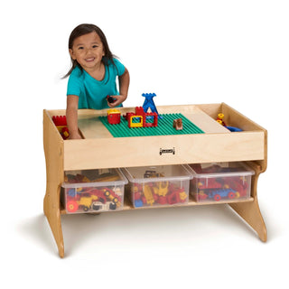 Jonti-Craft Baltic Birch Laminate Table, 35" Wide, Beige - Preschool