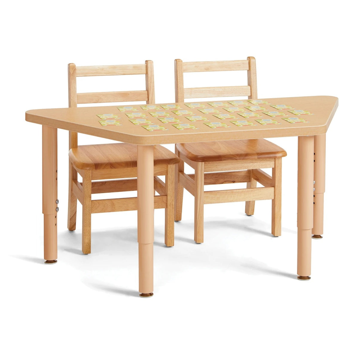 Jonti-Craft Baltic Birch Wood Chair, Beige, 2/Set - photo 3