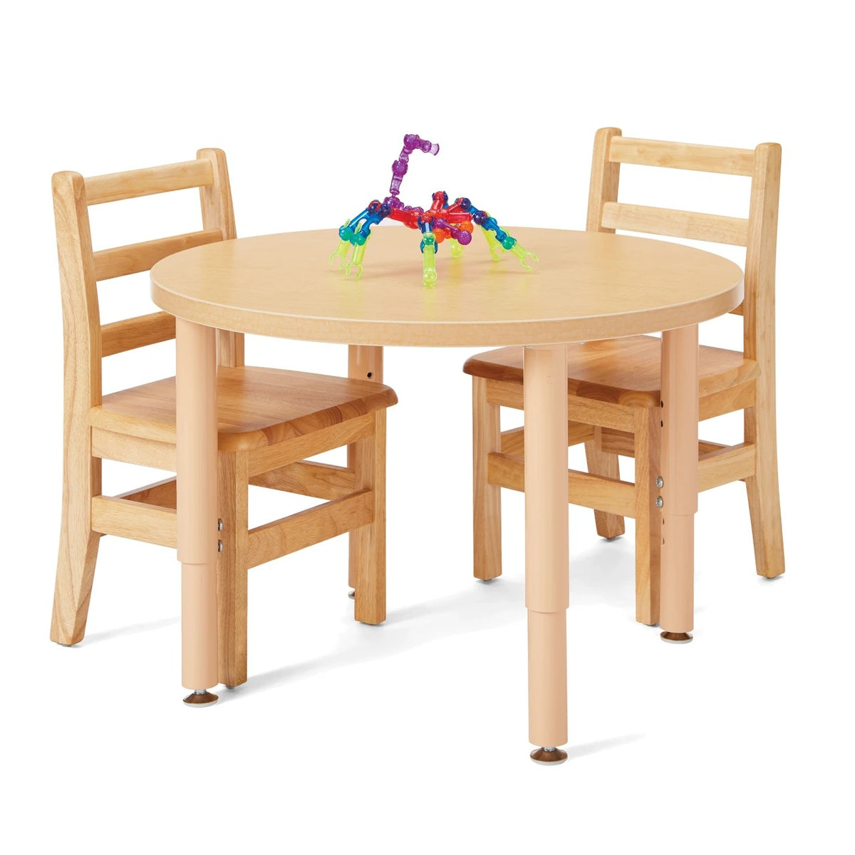 Jonti-Craft Baltic Birch Wood Chair, Beige, 2/Set - 28 1/2"