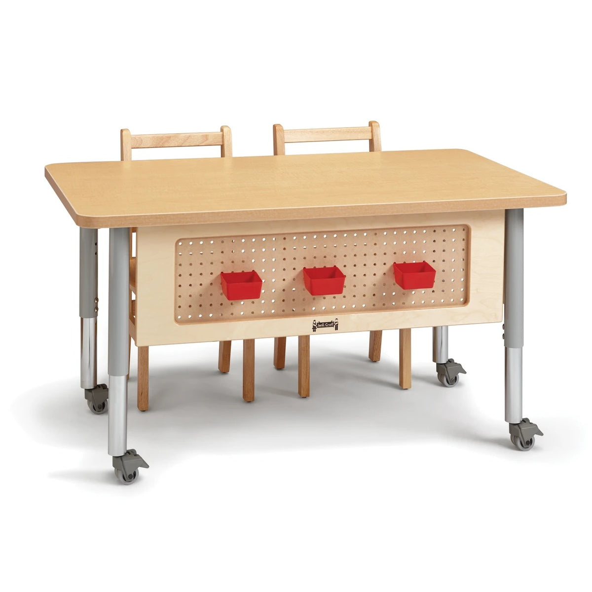 Jonti-Craft Baltic Birch 6474JCM251 Table Workstation, 20 - 31" High, Beige - photo 3