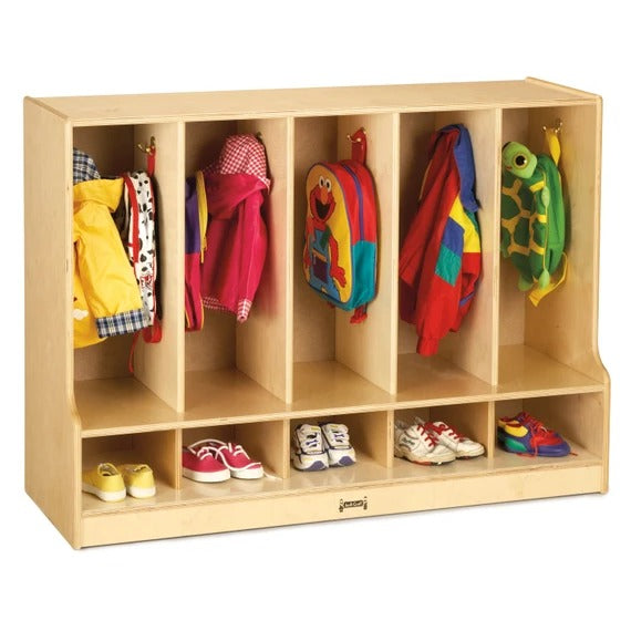 Jonti-Craft Baltic Birch Wood Coat Locker, 48" Wide, Brown - photo 3