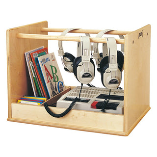 Jonti-Craft Baltic Birch 6748JC Headphone Caddie, 15 1/2" High, Beige - Default Title
