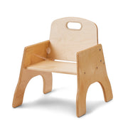 Jonti-Craft Baltic Birch Wood Chair, Beige - 17"