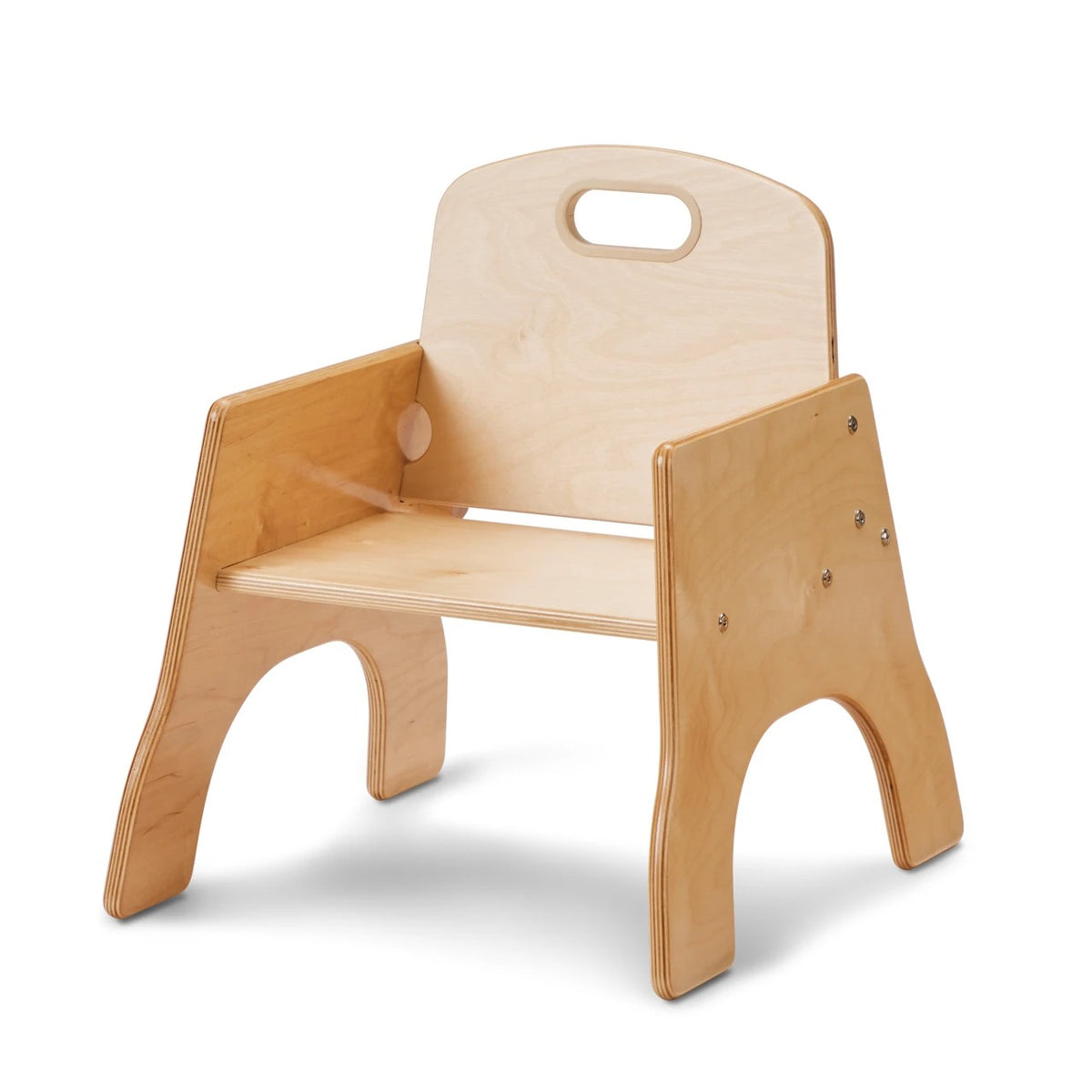 Jonti-Craft Baltic Birch Wood Chair, Beige - 17"