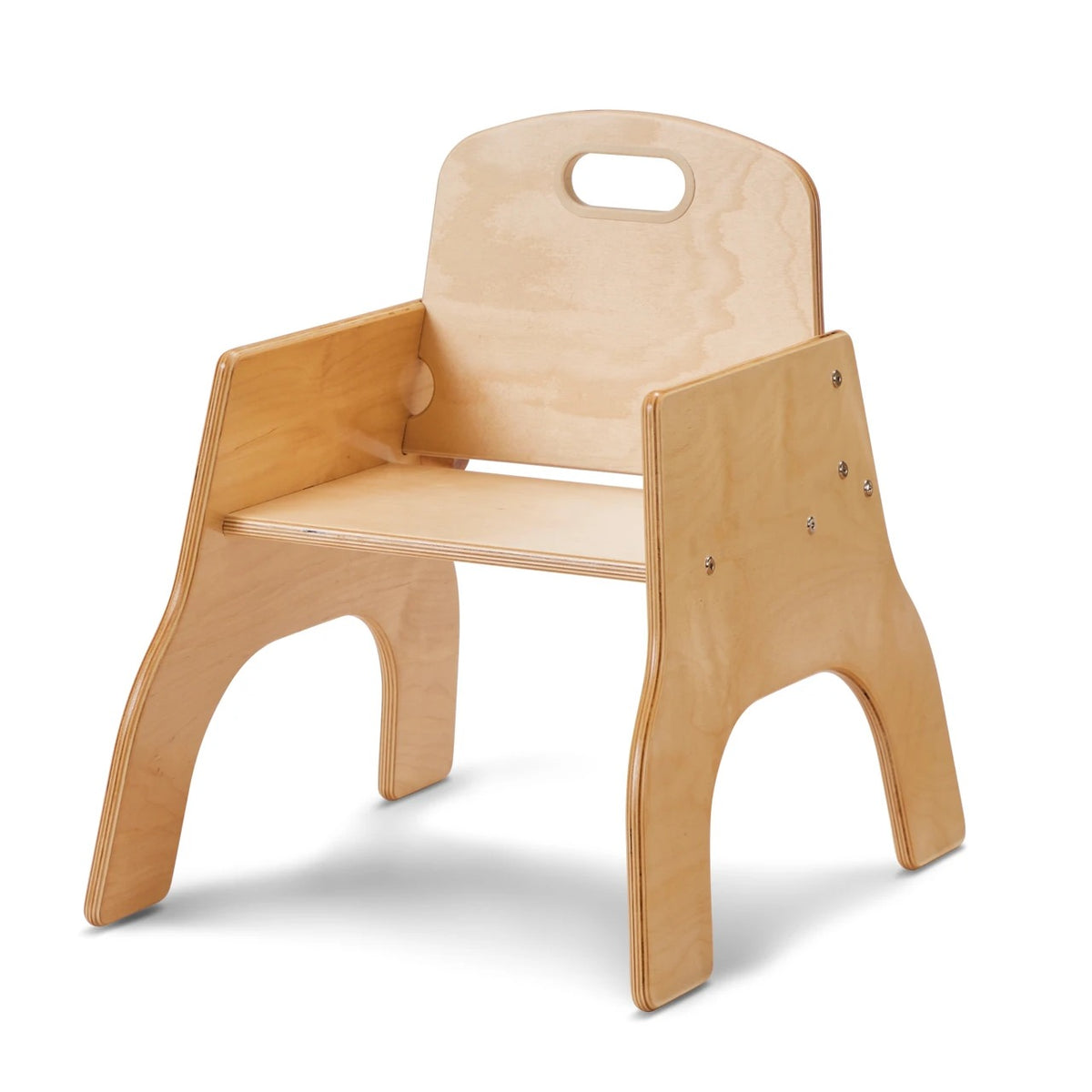 Jonti-Craft Baltic Birch Wood Chair, Beige - 17 1/2"