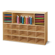 Young Time Laminate Storage Unit, 48" Wide, Beige - 7030YT