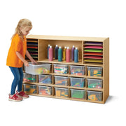 Young Time Laminate Storage Unit, 48" Wide, Beige - 7032YT