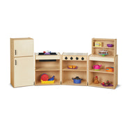 Young Time 7080YT Laminate Natural Kitchen Set, 69" Wide, Beige - photo 3