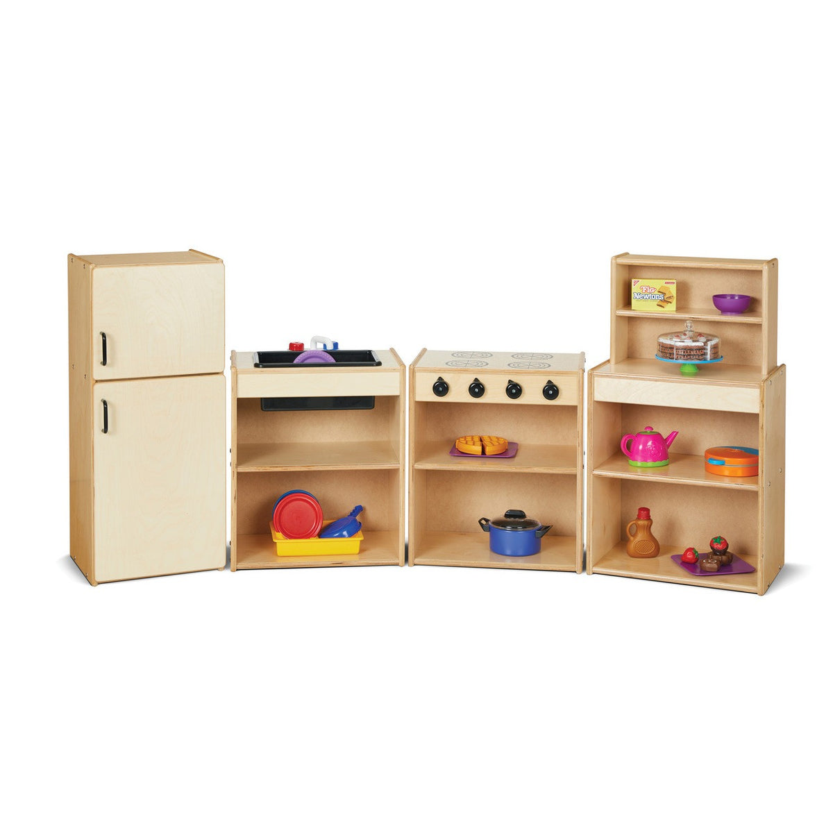 Young Time 7080YT Laminate Natural Kitchen Set, 69" Wide, Beige - photo 3