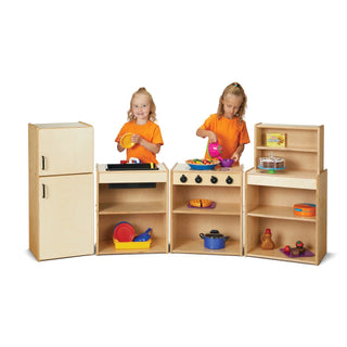 Young Time 7080YT Laminate Natural Kitchen Set, 69" Wide, Beige - Default Title