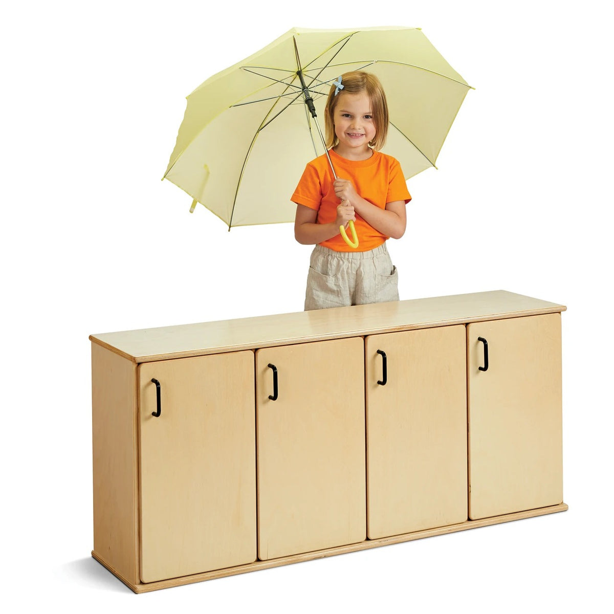 Young Time 7107YT Laminate Locker, 48 1/2" Wide, Brown - Default Title