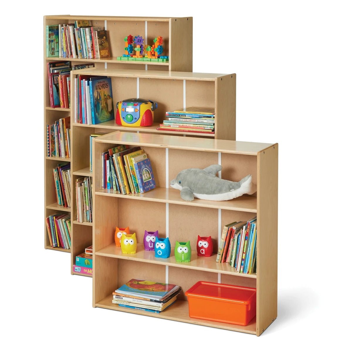 Young Time Laminate Bookcase, 36 1/2" Wide, Brown - photo 5