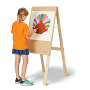 Young Time 7125YT Laminate Easel, 24" Wide, Brown - Default Title