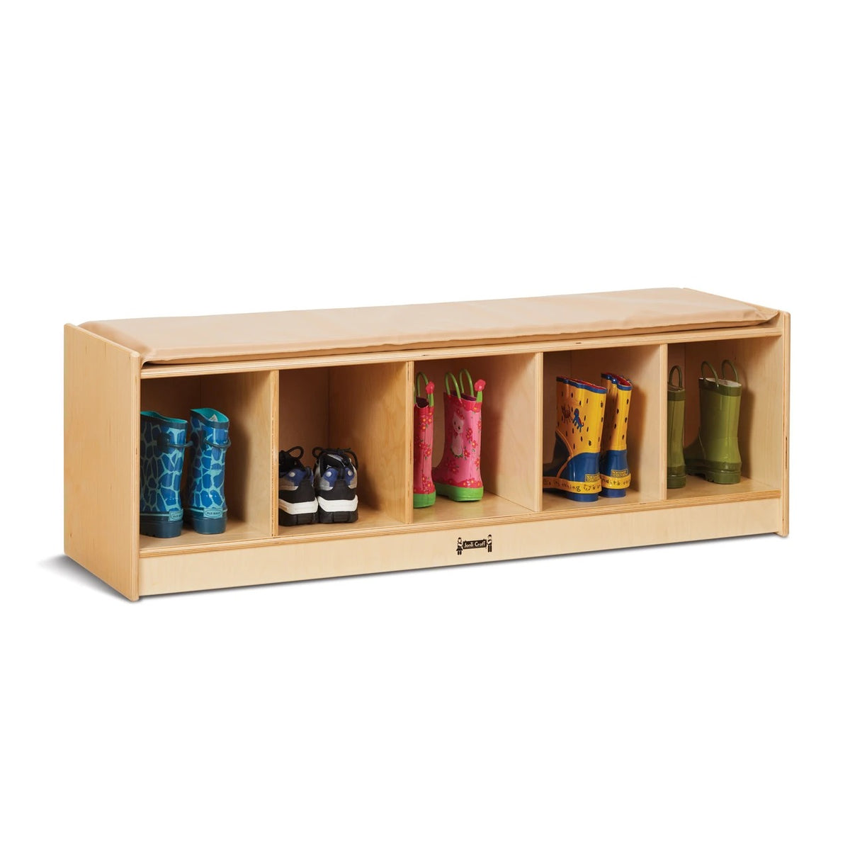 Jonti-Craft Baltic Birch Wood Locker, 48" Wide - Brown