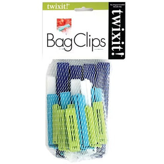 Linden Sweden 4466BLU Polypropylene Bag Clip, Assorted, 20/Pack - Default Title