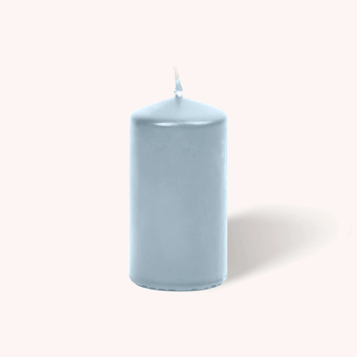 Hyoola Candles Paraffin Wax Pillar Candle, 2" Diameter, 24/Case - Ice Blue