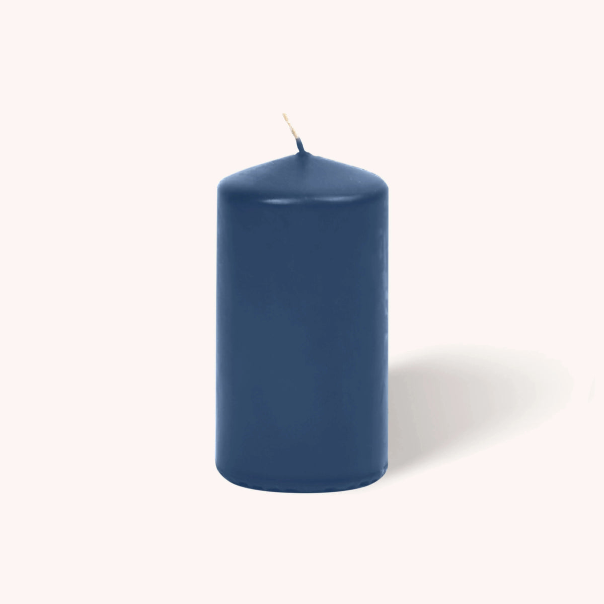 Hyoola Candles Paraffin Wax Pillar Candle, 3" Diameter, 6/Case - Midnight Blue
