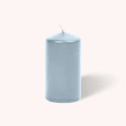 Hyoola Candles Paraffin Wax Pillar Candle, 3" Diameter, 6/Case - Ice Blue