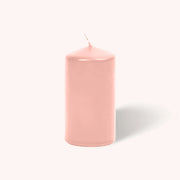 Hyoola Candles Paraffin Wax Pillar Candle, 3" Diameter, 6/Case - Rose Pink