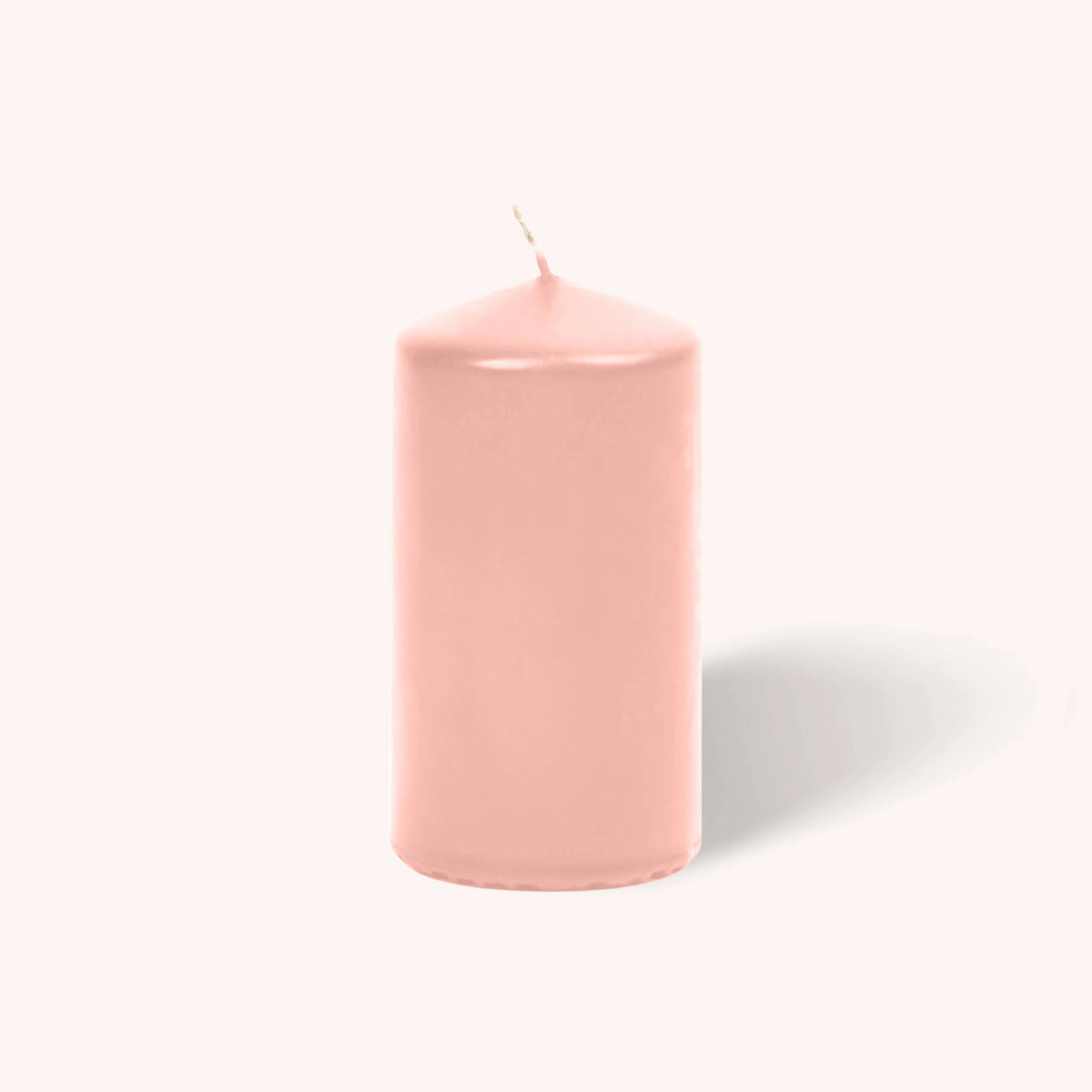Hyoola Candles Paraffin Wax Pillar Candle, 3" Diameter, 6/Case - Rose Pink