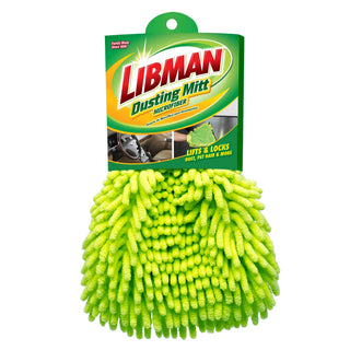 Libman 176006 Microfiber Mitt, 7" x 10 1/2", Green, 6/Case - Default Title