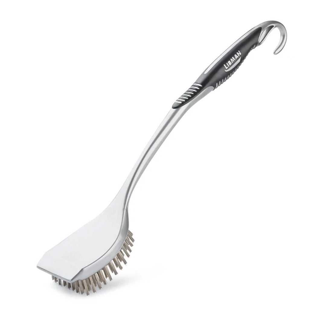 Libman 0566006 Grill Brush, 18" Long, Silver, 6/Pack - Default Title