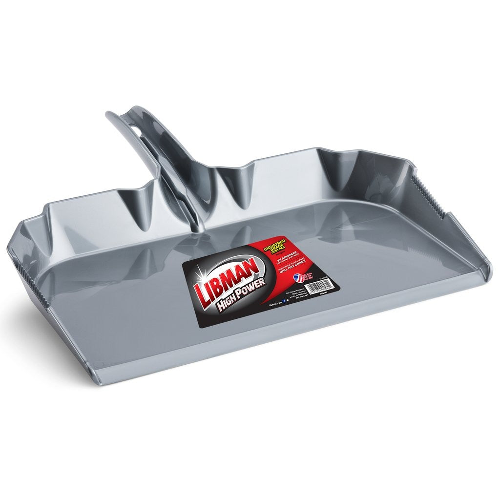 Libman 0581006 Dust Pan, 17" Wide, Silver, 6/Pack - Default Title