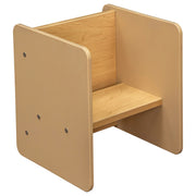 Tot Mate TM2137R Laminate Activity Cube, 13" Wide - Beige Brown