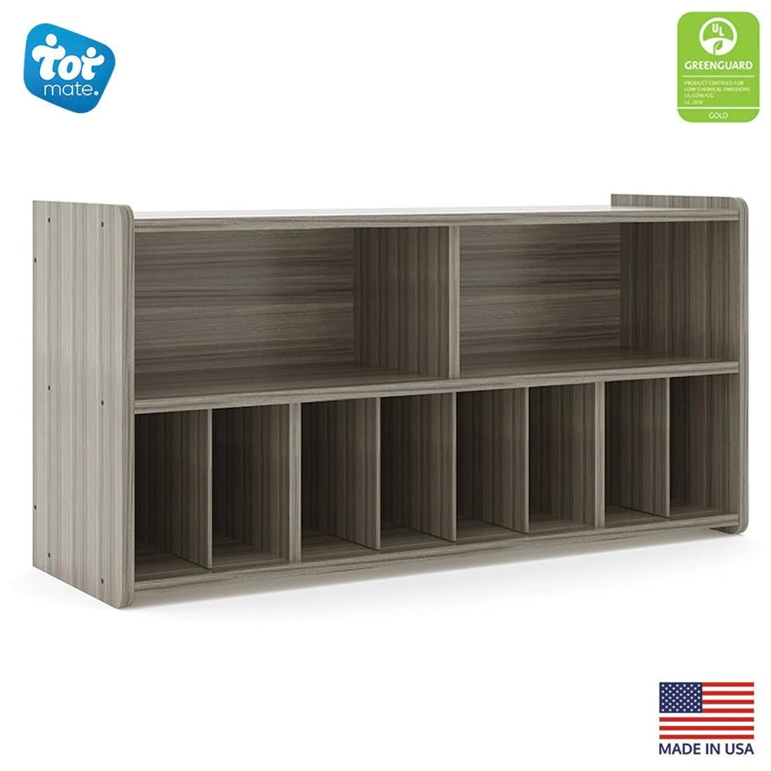 Tot Mate TM2336R Laminate Wall Storage, 46" Wide - Gray