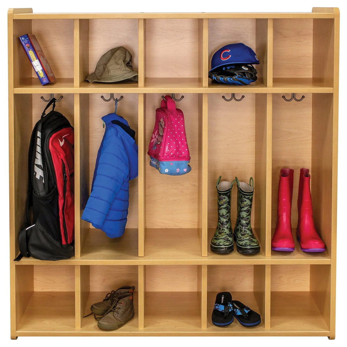 Tot Mate TM2433A.0577 Laminate Floor Locker, 46" Wide, Brown - Default Title