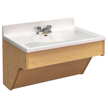 Tot Mate TM8360R.0577 Laminate Wall Vanity, 31" Wide, Brown - Default Title