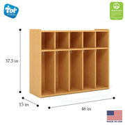 Tot Mate TML403A.0577 Laminate Floor Locker, 46" Wide, Brown - photo 4