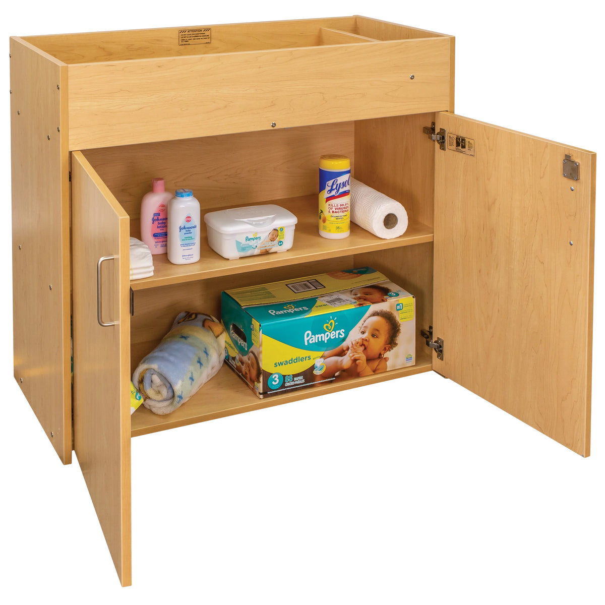 Tot Mate TMU701A Laminate Changing Table, 41 3/16" Wide - Brown