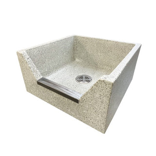 Stern-Williams Mop Sink Basin, 12" High, White - 24" 24"