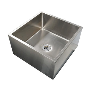 Stern-Williams SS-2424 Mop Sink Basin, 13 1/4" High, Silver - Default Title
