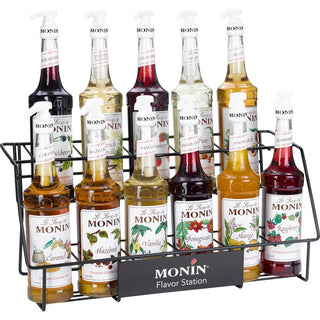 Monin P231 Wire Syrup Rack, 11 Bottles, Black - Default Title