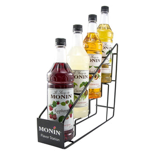Monin P585 Wire Syrup Rack, 4 Bottles, Black - Default Title