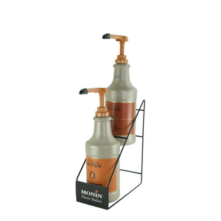 Monin P787 Wire Bottle Rack, 2 Bottles, Black - Default Title