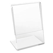 Deflecto Polystyrene Sign Holder, 1 1/2" Wide, Clear, 10/Pack - 2 1/16"