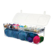 Deflecto 29331CR Polystyrene Caddy Container, 13 1/8" Wide, Clear - Default Title