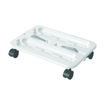 Deflecto 29443CR Wheel Base, 16" Wide, Silver - Default Title