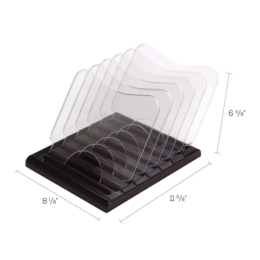 Deflecto 39090104B Plastic Black Document Browser, 8 1/4" x 11 5/8" - Default Title