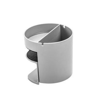 Deflecto 400001 Plastic Desk Organizer, 3 7/8" Diameter, Gray - Default Title