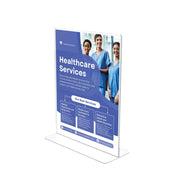 Deflecto 590801 Plastic Sign Holder, 8 1/2" x 11", Clear - photo 2