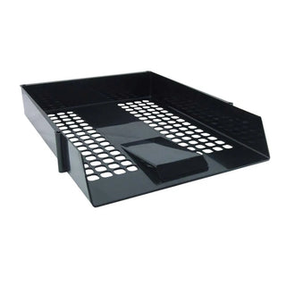 Deflecto 63905 Polystyrene Paper Tray, 10 13/16" x 13 3/4", Black - Default Title