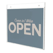 Deflecto Styrene Sign Holder, 8 1/2" x 11", Clear - 11"