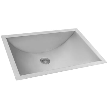 Ruvati Stainless Steel Undermount Sink, Silver - 18"