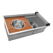Ruvati RVH8255 Stainless Steel Undermount Sink, 19" x 33" - photo 2