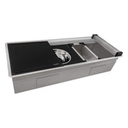 Ruvati RVH8335 Stainless Steel Undermount Sink, 19" x 45" - Default Title
